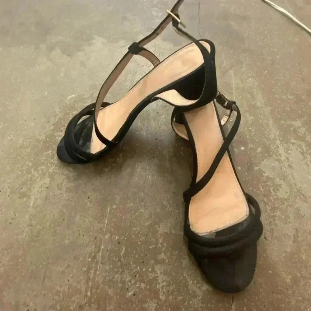Boohoo block heel strappy sandals